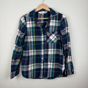 Old Navy Women's Plaid Flannel Classic Fit Button-Down Shirt, Size M